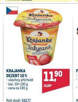 Makro Krajanka dezert nabídka