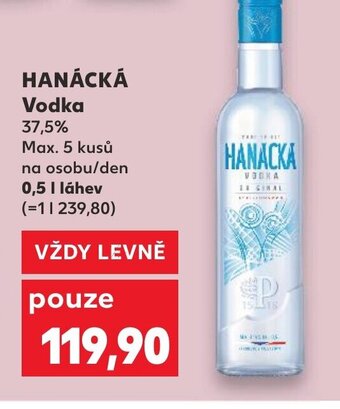 Kaufland HANÁCKÁ Vodka nabídka