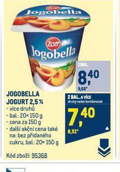 Makro Jogobella jogurt nabídka