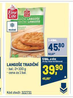 Makro Langoše tradiční nabídka