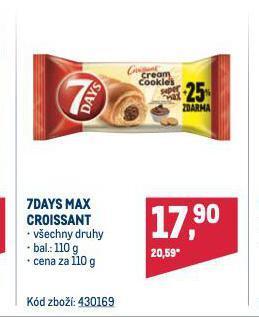 Makro 7days croissant nabídka