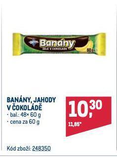 Makro Banány v čokoládě nabídka