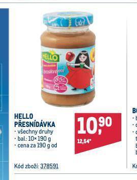 Makro Hello přesnídávka nabídka