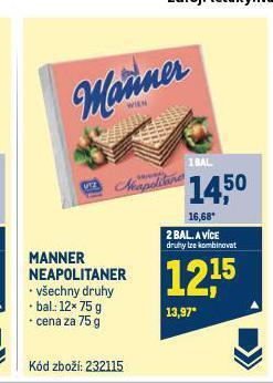 Makro Manner neapolitaner nabídka