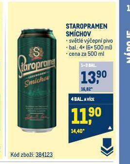 Makro Pivo staropramen nabídka
