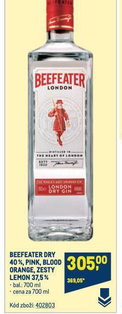 Makro Beefeater gin nabídka