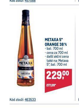 Makro Metaxa 5* nabídka