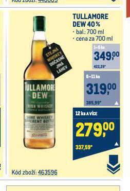 Makro Tullamore dew nabídka