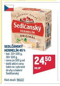 Makro Sedlčanský hermelín nabídka