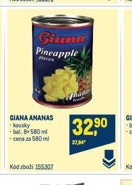 Makro Giana ananas nabídka