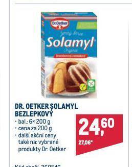 Makro Dr. oetker solamyl bezlepkový nabídka