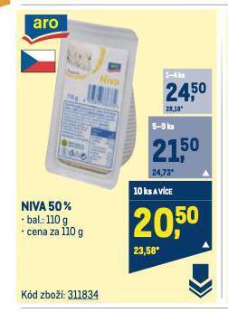 Makro Niva sýr nabídka