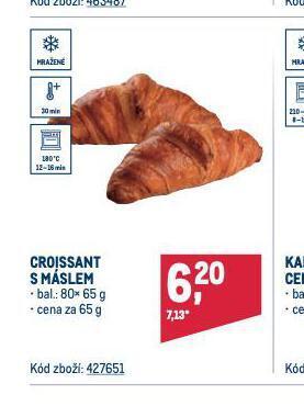 Makro Croissant s máslem nabídka