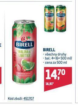 Makro Birell nealkoholické pivo nabídka