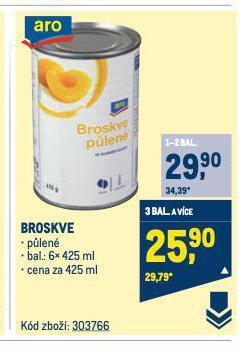 Makro Broskve nabídka