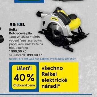 Tesco Reikel kotoučová pila nabídka