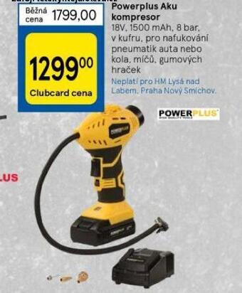 Tesco Powerplus aku kompresor nabídka