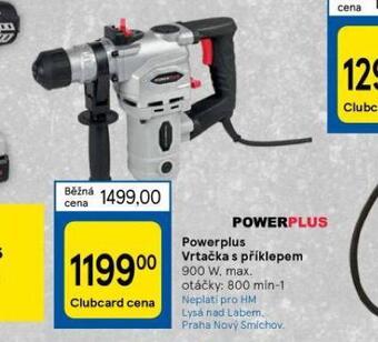 Tesco Powerplus vrtačka s příklepem nabídka