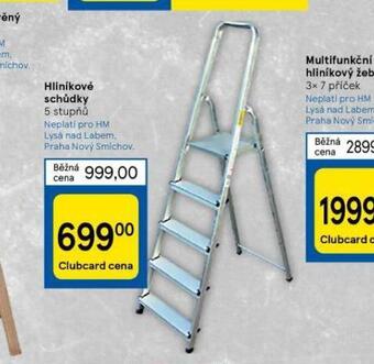 Tesco Hliníkové schůdky nabídka