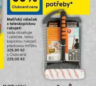 Tesco Malířský váleček s teleskopickou rukojetí nabídka