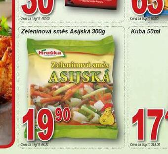 Hruška Zeleninová směs asijská nabídka
