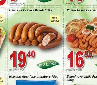 Hruška Havířská klobása nabídka