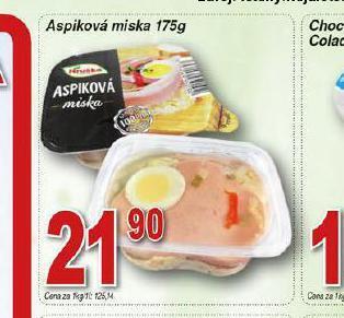 Hruška Aspiková miska nabídka