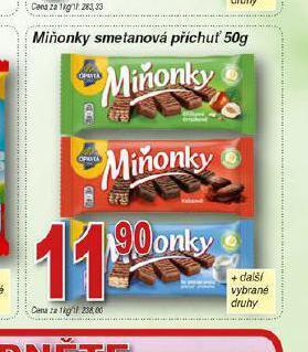 Miňonky smetanová příchuť