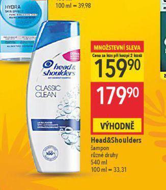 Globus Head&shoulders šampon nabídka