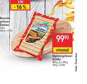 Globus Vepřové grilovací tyčinky nabídka