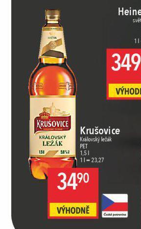 Globus Pivo krušovice 12 královský ležák nabídka