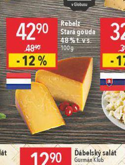 Globus Rebelz stará gouda 48% nabídka