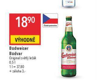 Globus Pivo budweiser budvar original nabídka