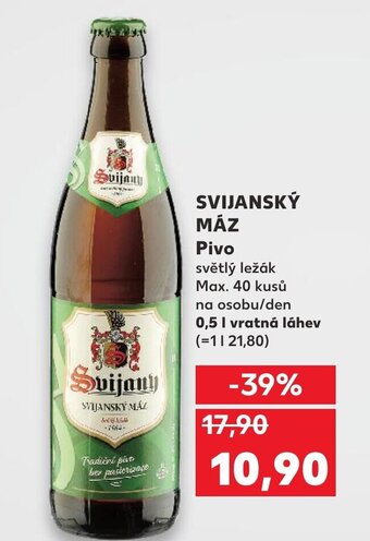 Kaufland SVIJANSKÝ MÁZ Pivo nabídka