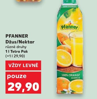 Kaufland PFANNER Džus/Nektar nabídka
