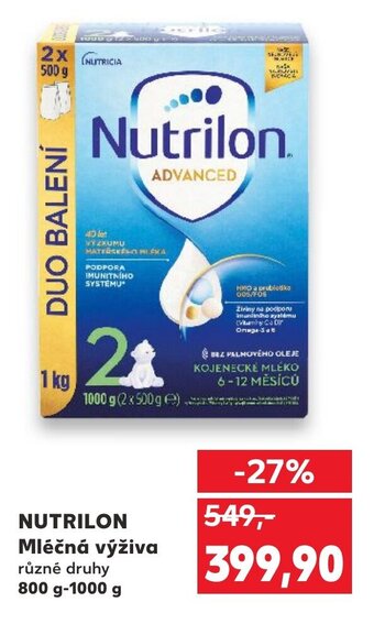 Kaufland NUTRILON Mléčná výživa nabídka