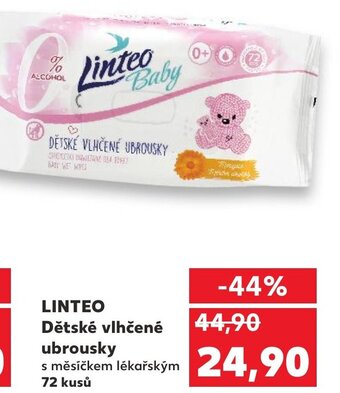 Kaufland LINTEO Dětské vlhčené ubrousky nabídka