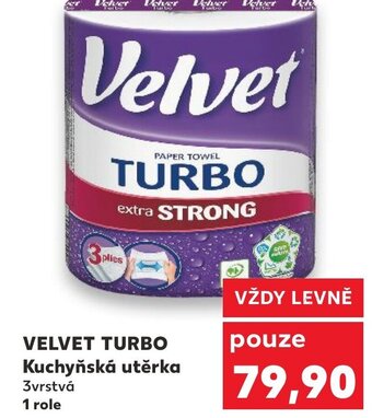 Kaufland VELVET TURBO Kuchyňská utěrka nabídka