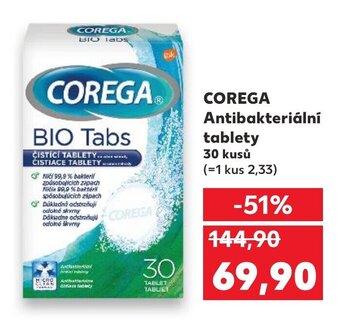 Kaufland COREGA Antibakteriální tablety nabídka