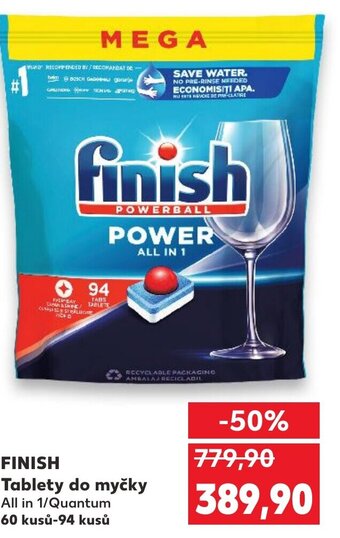 Kaufland FINISH Tablety do myčky nabídka