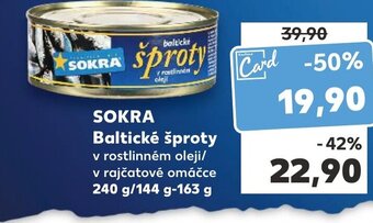 Kaufland SOKRA Baltické šproty nabídka