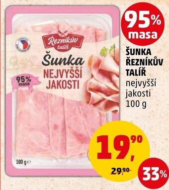 Penny Market ŠUNKA ŘEZNÍKŮV TALÍŘ nabídka