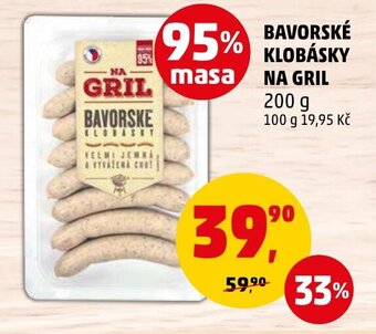 Penny Market BAVORSKE KLOBÁSKY NA GRIL nabídka
