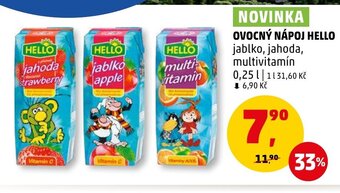 Penny Market OVOCNÝ NÁPOJ HELLO nabídka