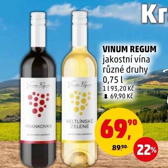 Penny Market VINUM REGUM nabídka