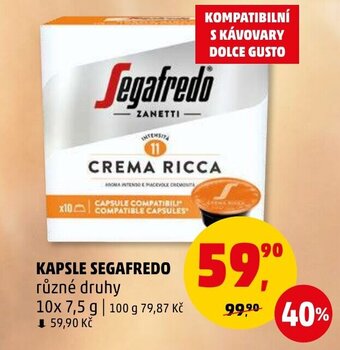 Penny Market KAPSLE SEGAFREDO nabídka