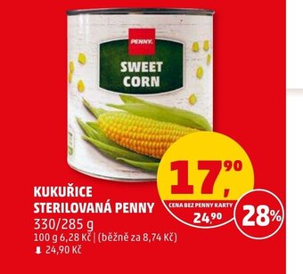 Penny Market KUKUŘICE STERILOVANÁ PENNY nabídka