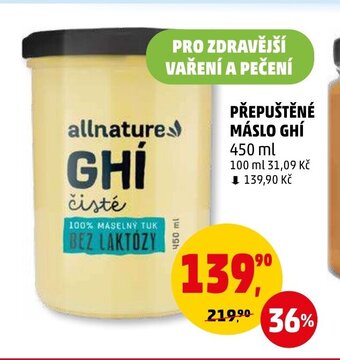 Penny Market PŘEPUŠTĚNÉ MÁSLO GHÍ nabídka