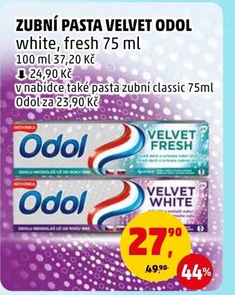 Penny Market ZUBNÍ PASTA VELVET ODOL nabídka