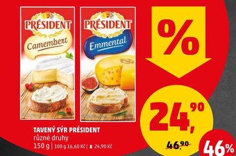 Penny Market TAVENÝ SÝR PRÉSIDENT nabídka